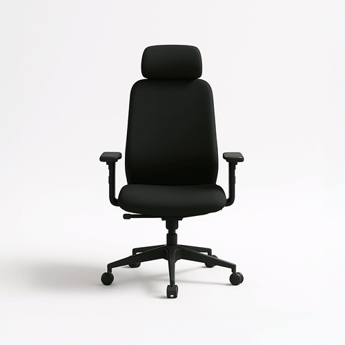 [FURN_0269] Schwarzer Bürostuhl